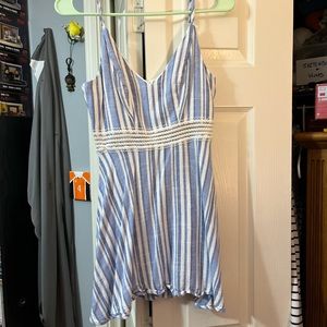 Blue Striped Dress